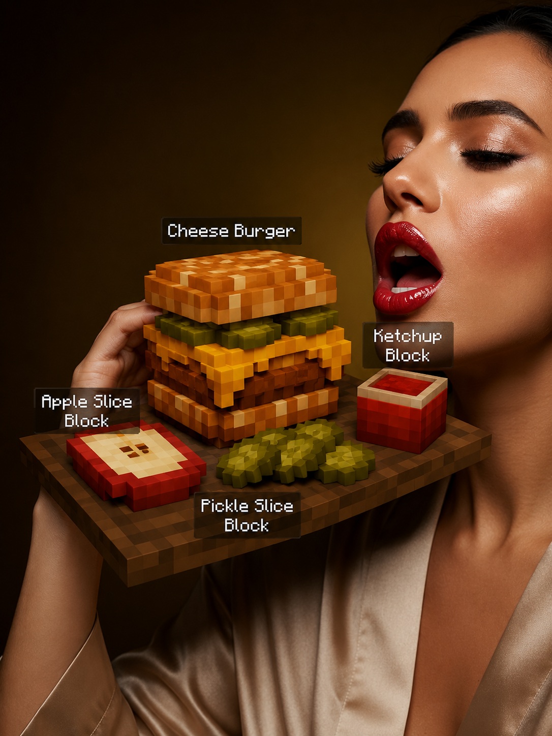Minecraft-Style Food and Item Labels