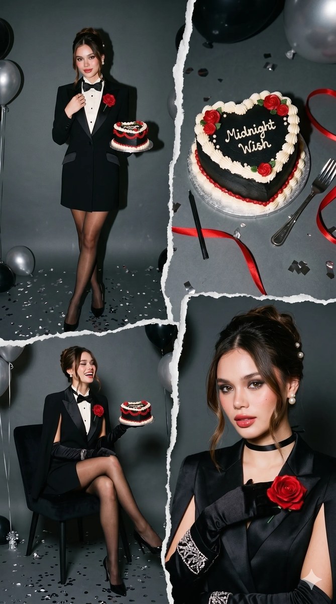 Minimal Satin Birthday Muse Collage output 10