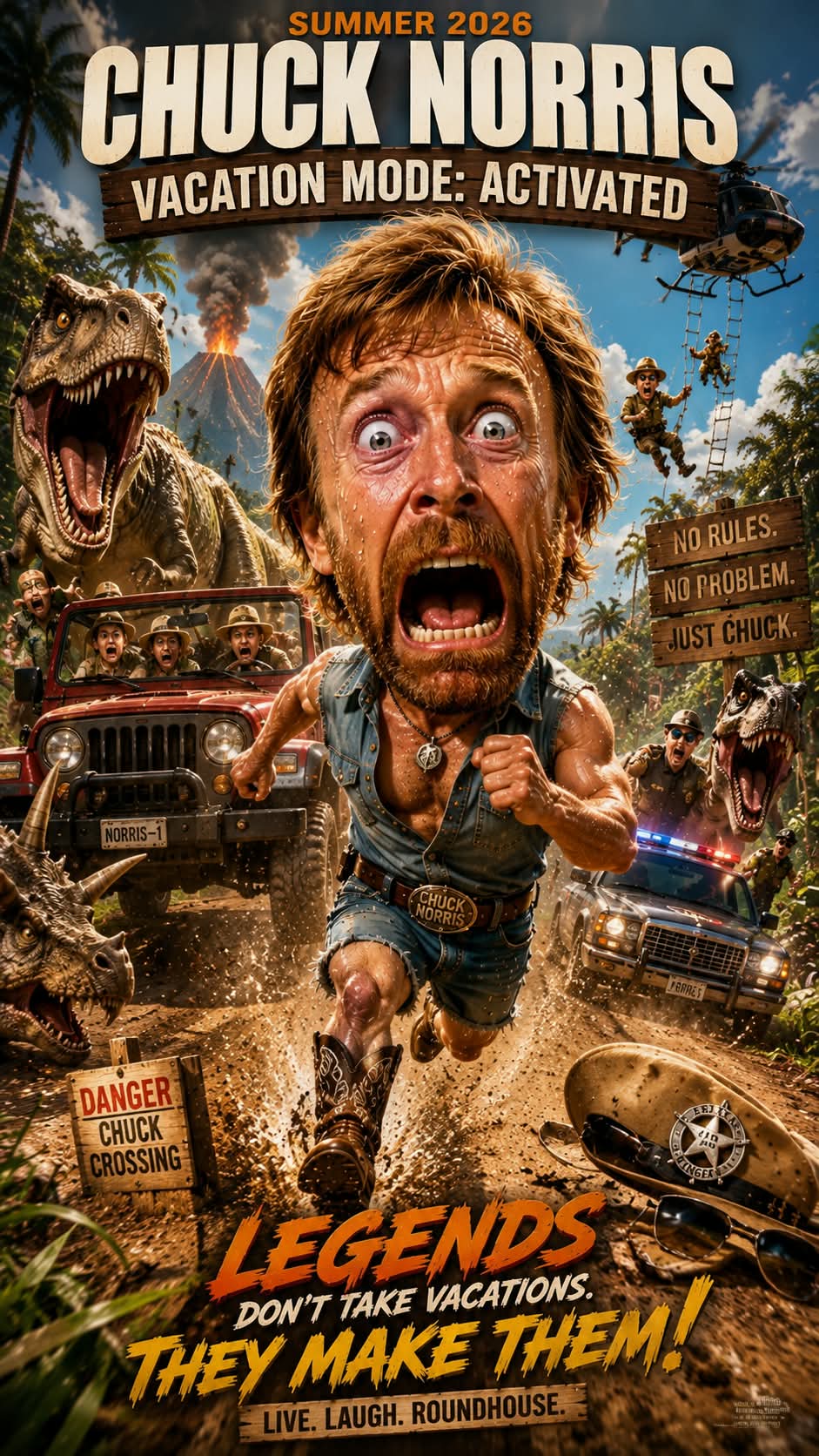 Chaotic 3D Action Blockbuster Poster output 6