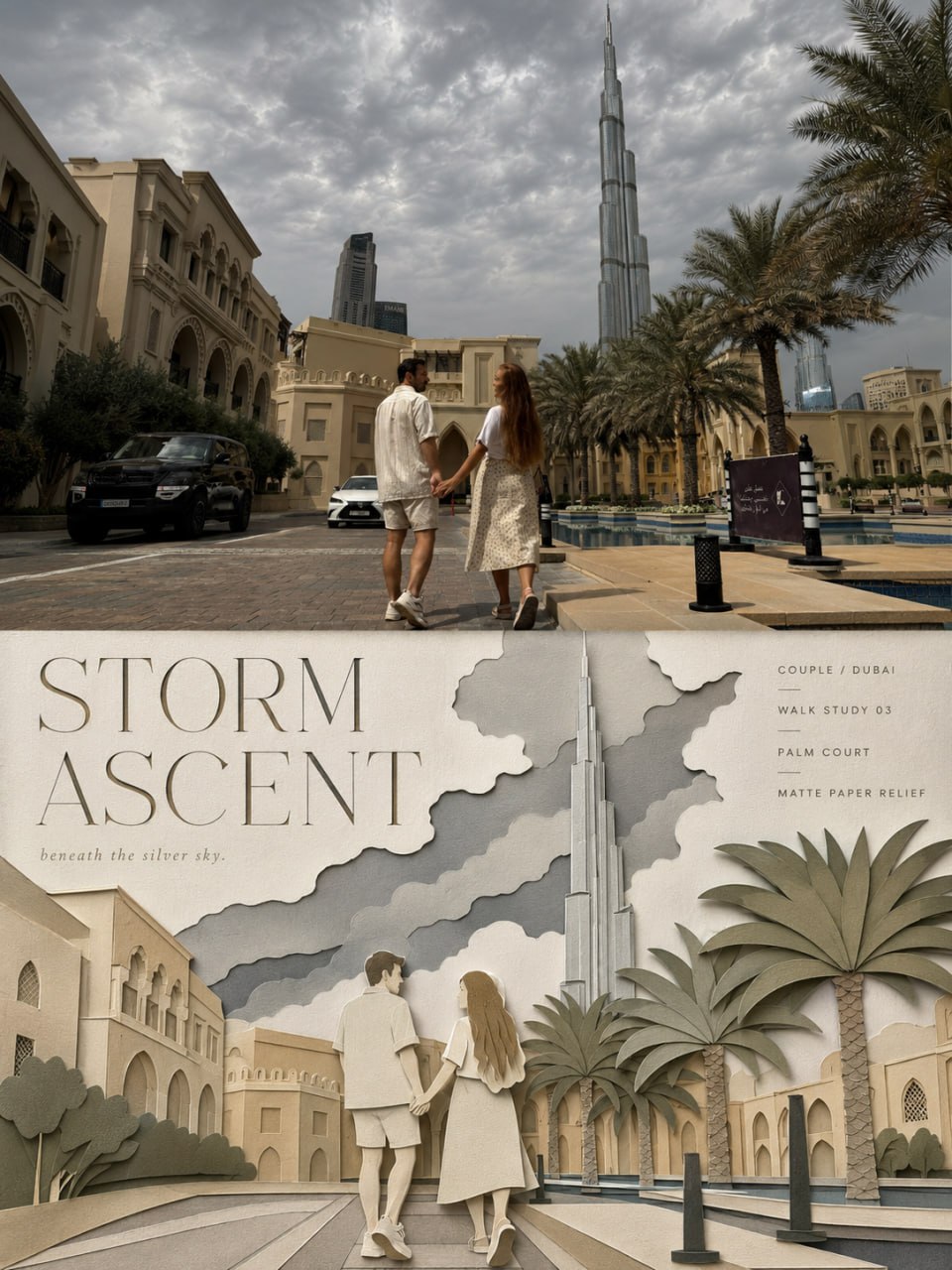 Split Photo and Paper-Cut Editorial Poster output 2