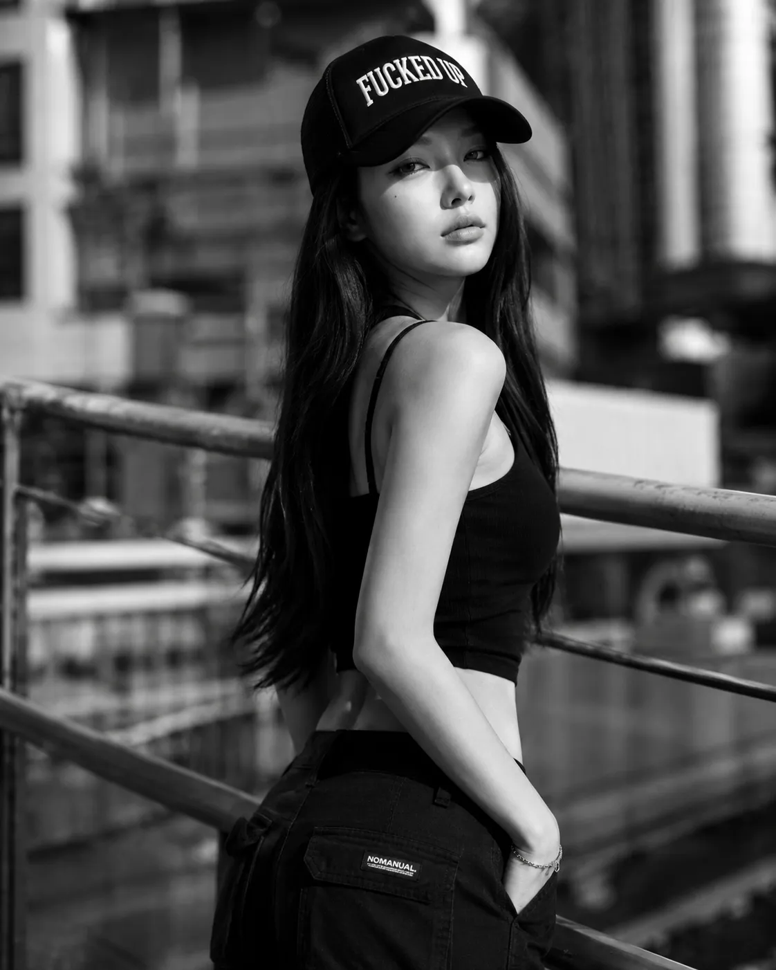 Monochrome Urban Street Portrait