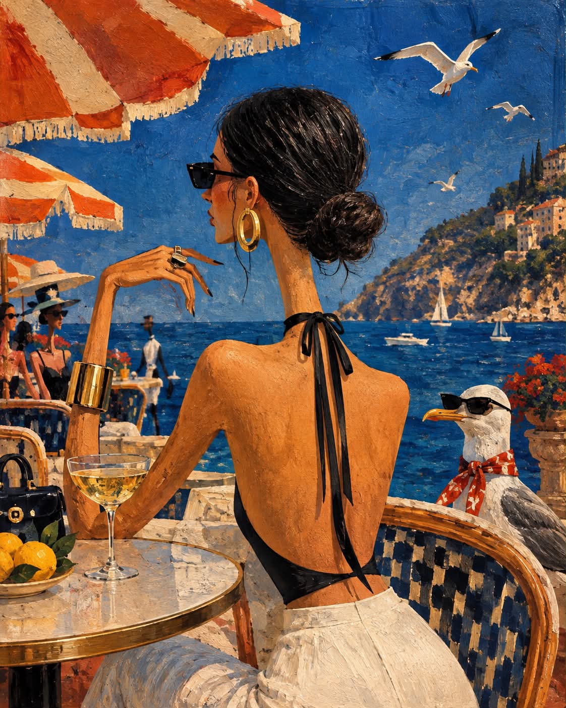 Surreal Mid-Century Editorial Illustration