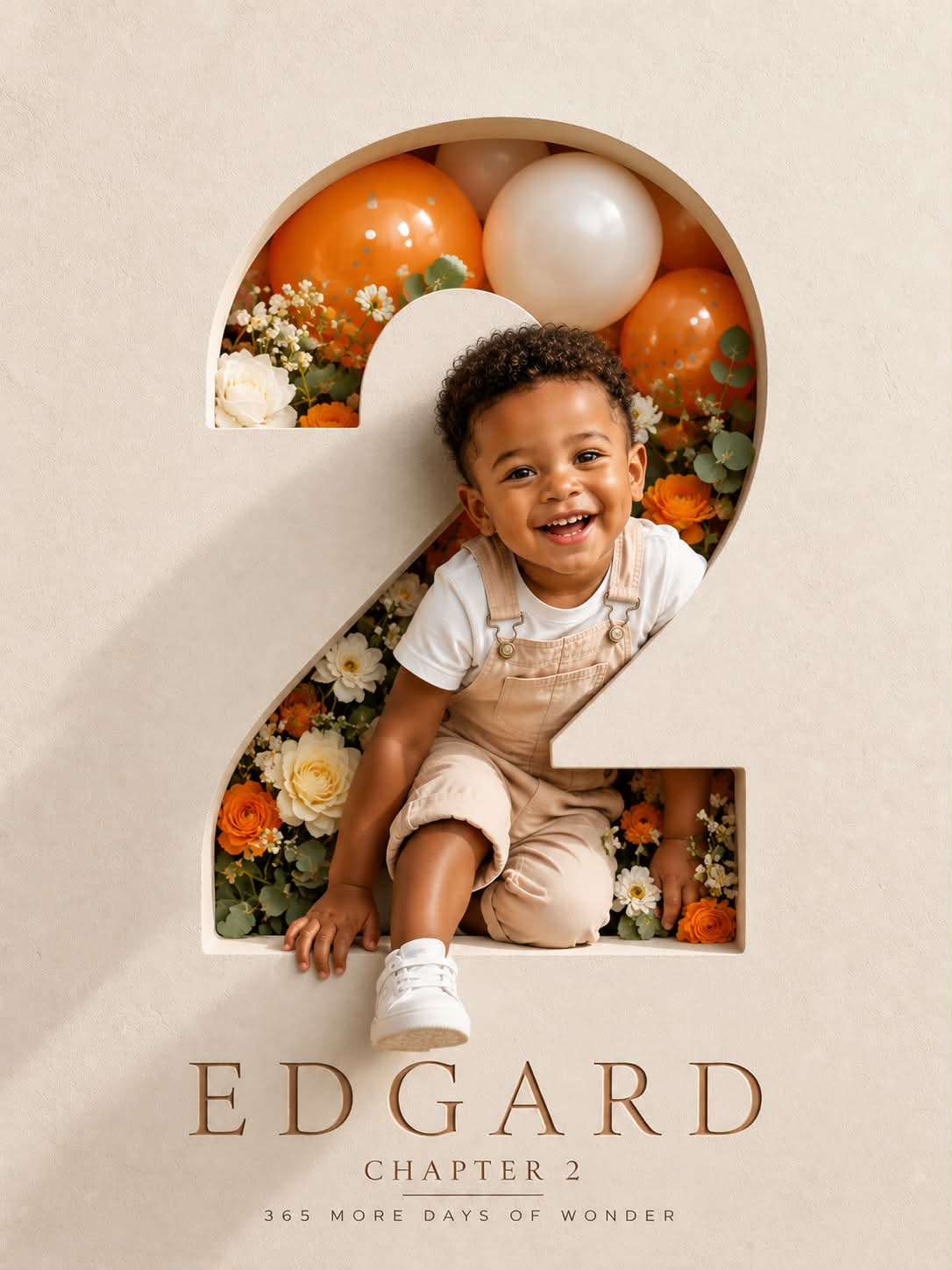 Luxury 3D Birthday Poster for a Child output 2