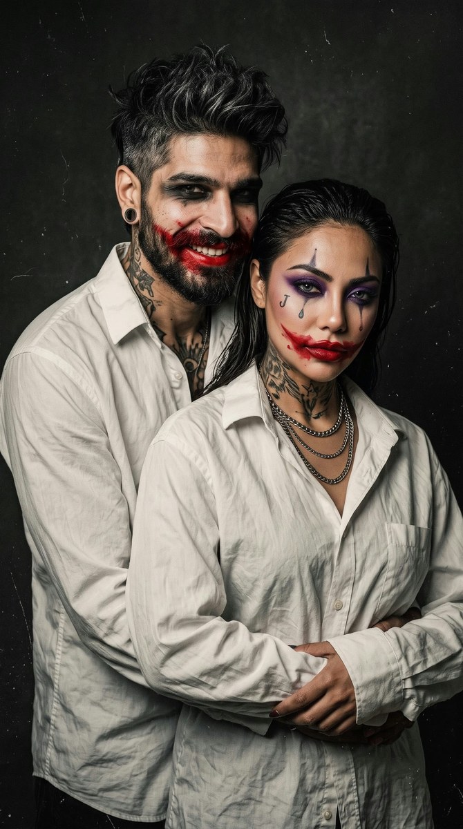 Moody Editorial Portrait of a Rebellious Couple