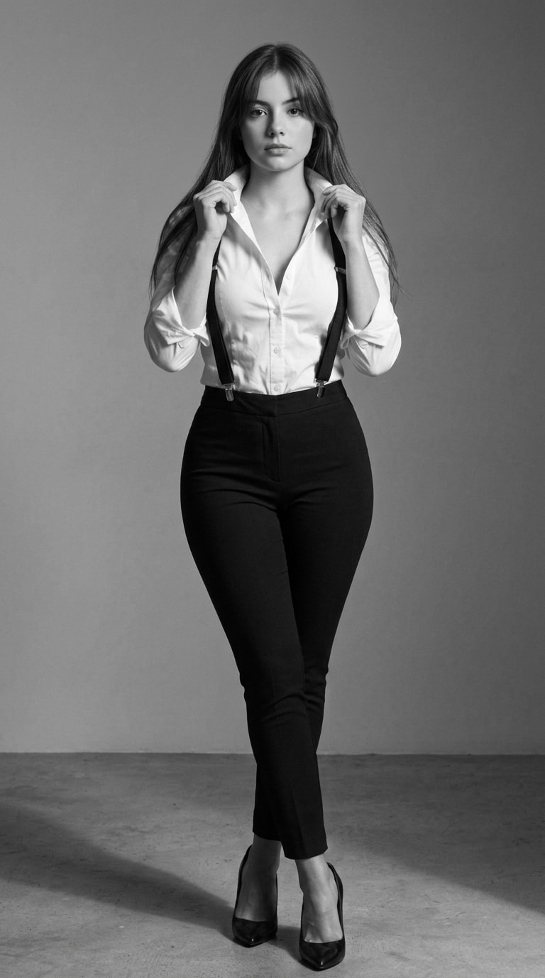 90s Editorial Power Dressing Portrait output 1