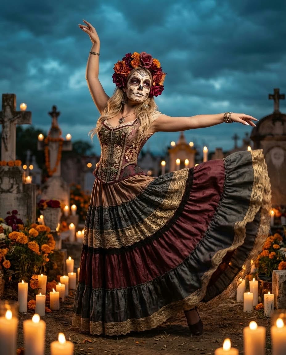 Cinematic Day of the Dead Dance Portrait