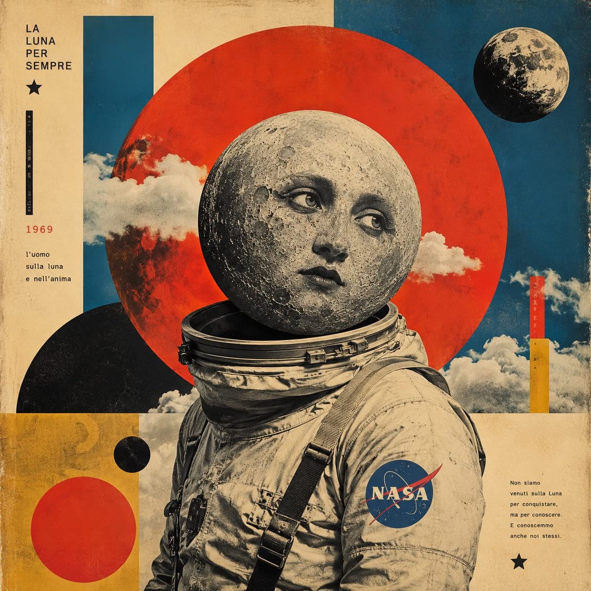 Mid-Century Retro Surrealist Collage Poster output 6