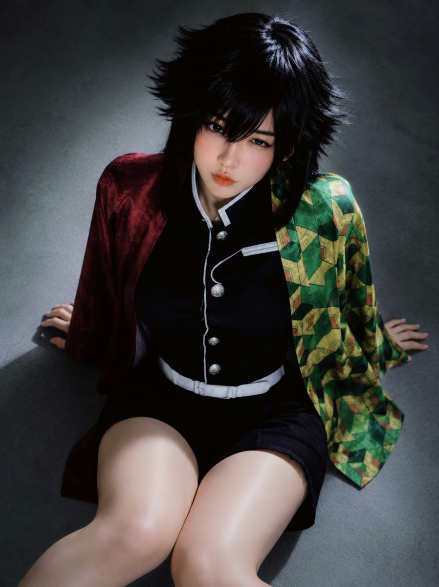 Solitary Eclipse of Tomioka — High-Angle Cosplay Portrait output 4