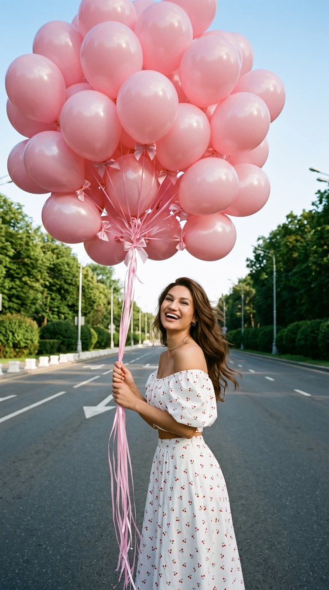 Summer Editorial with Pink Balloons output 2