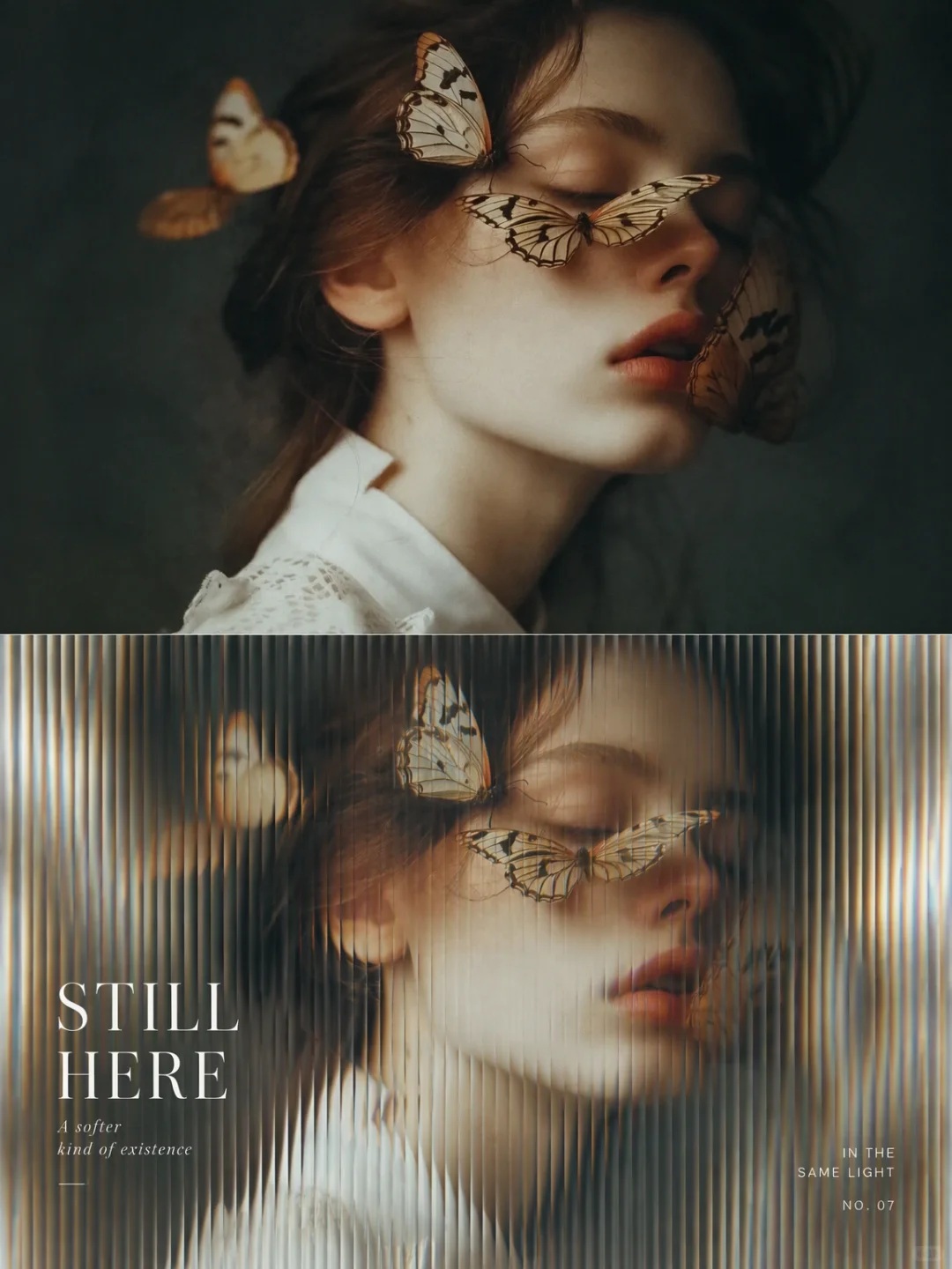 Reeded Glass Art Photo Poster output 4