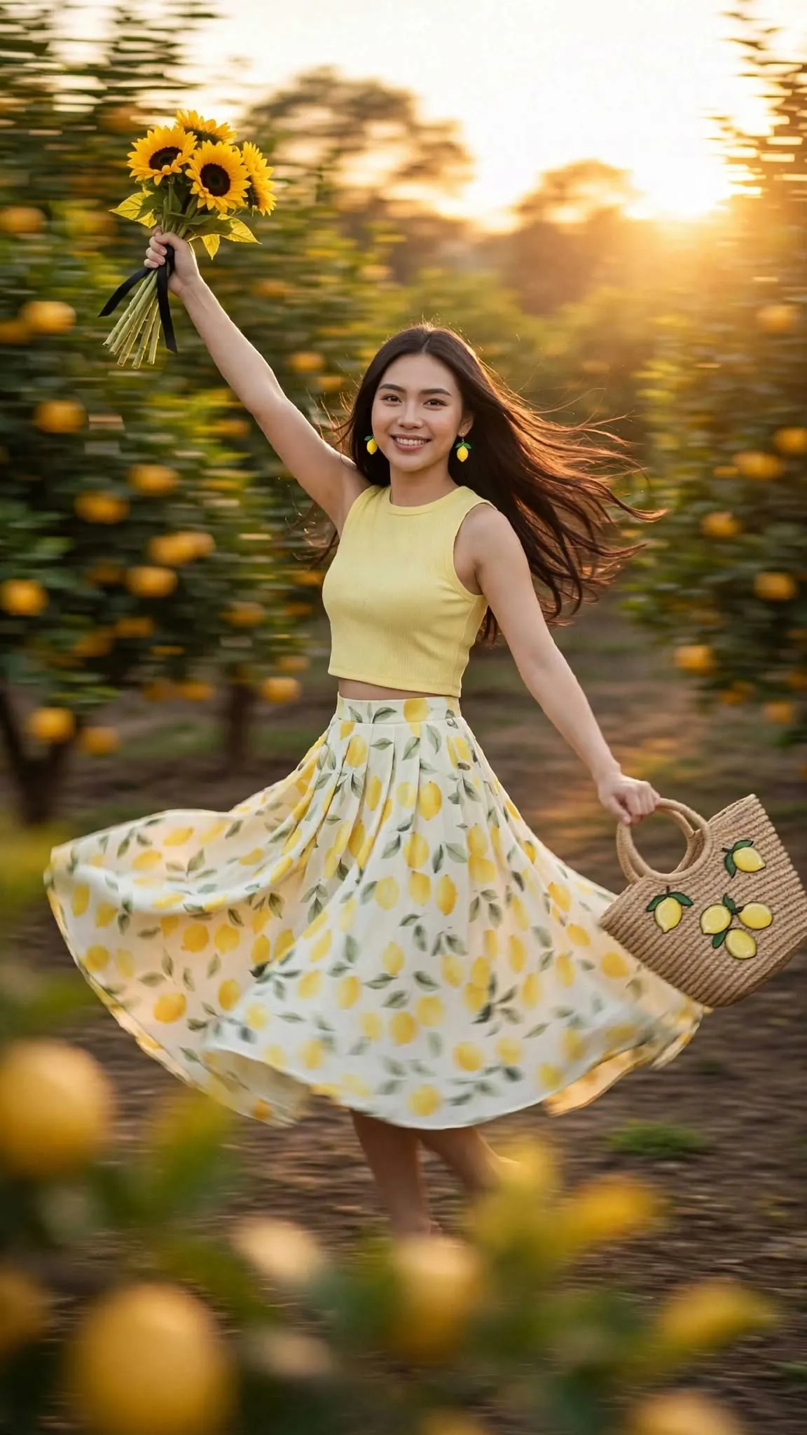 Lemon Orchard Golden-Hour Fashion Editorial output 4