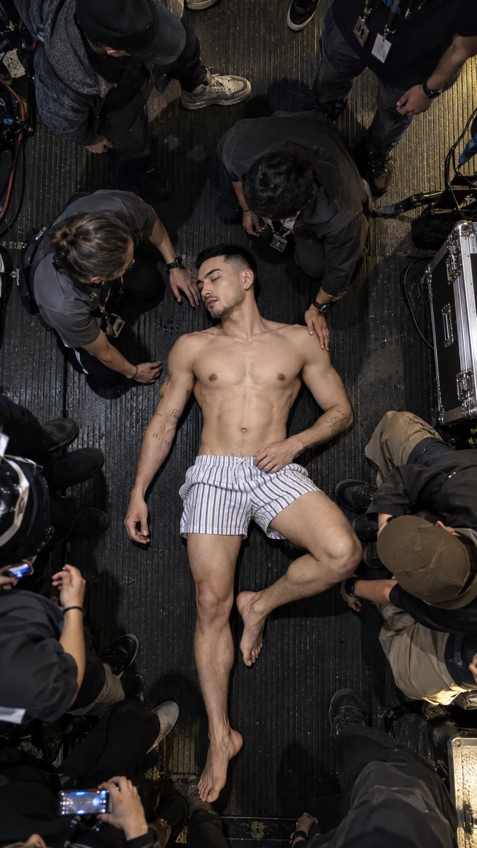Raw Overhead Nighttime Behind-the-Scenes Photo output 1
