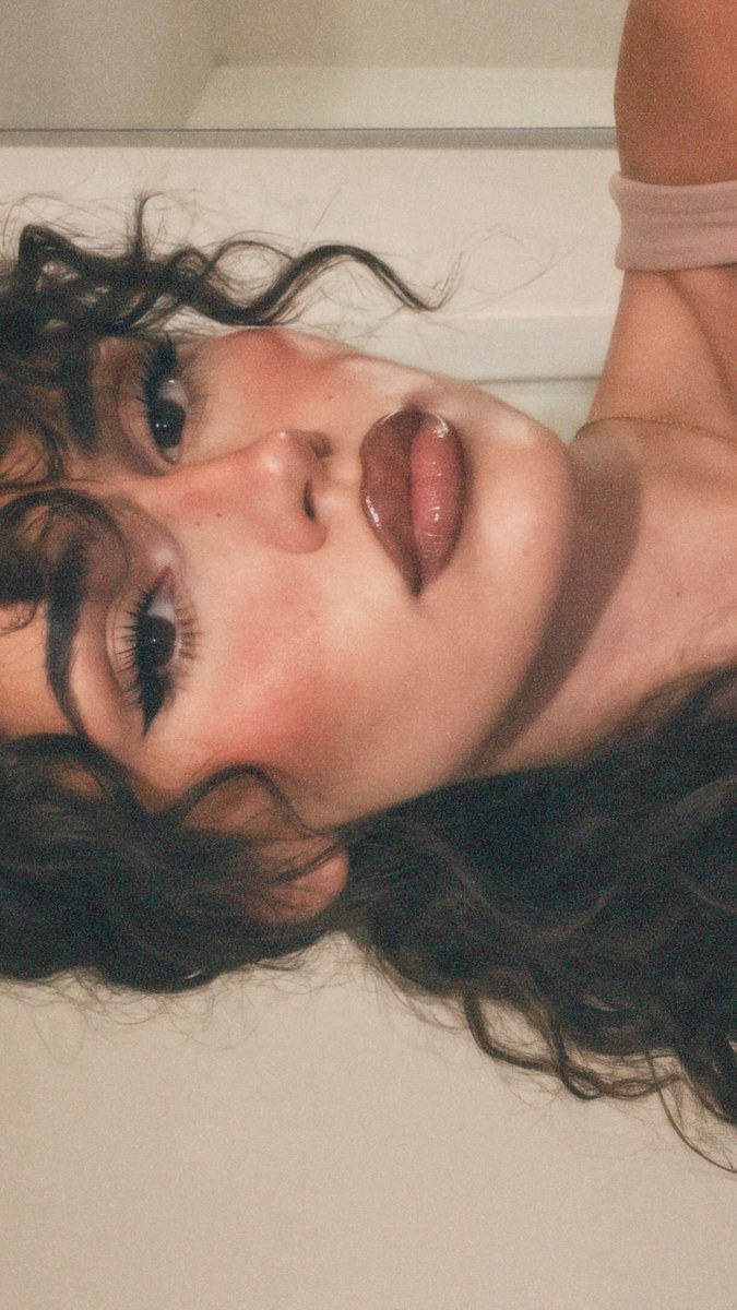 Retro Y2K Low-Angle Selfie Portrait output 2