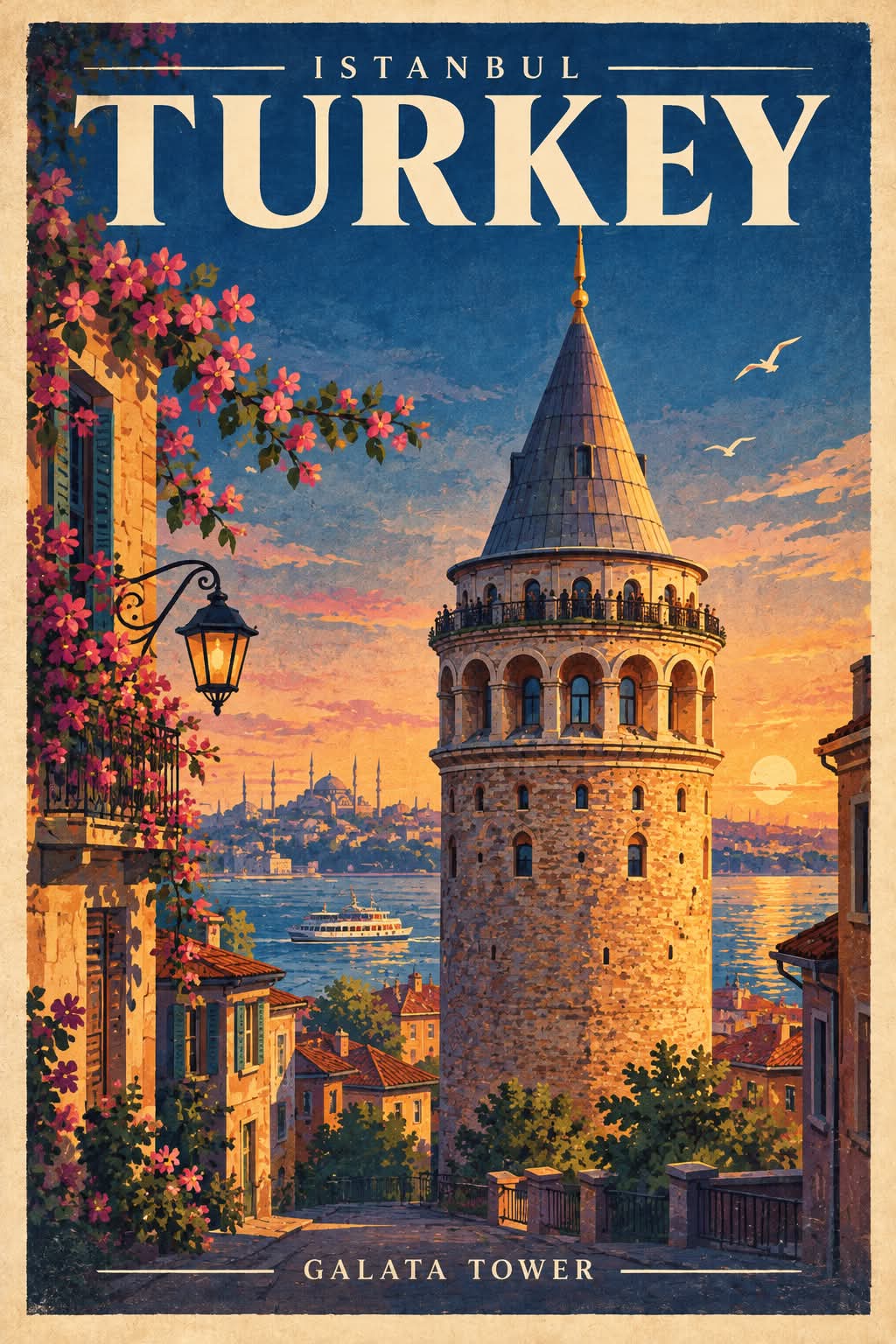 Vintage Destination Travel Poster output 1