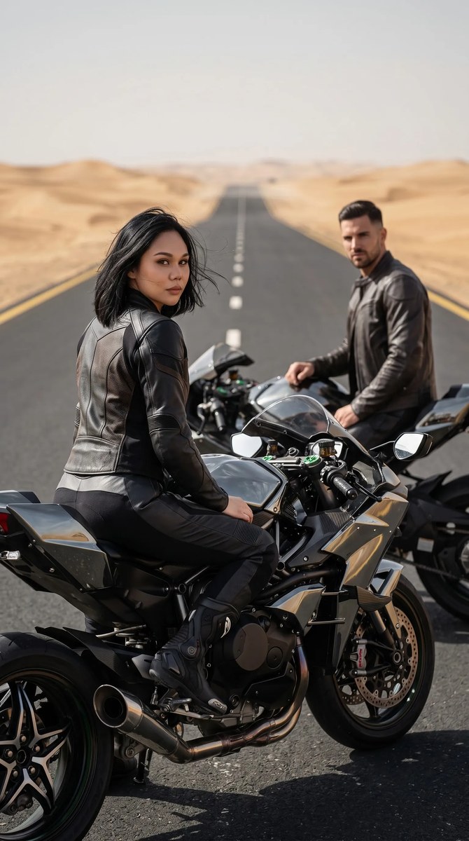 Sahara Motorcycle Editorial