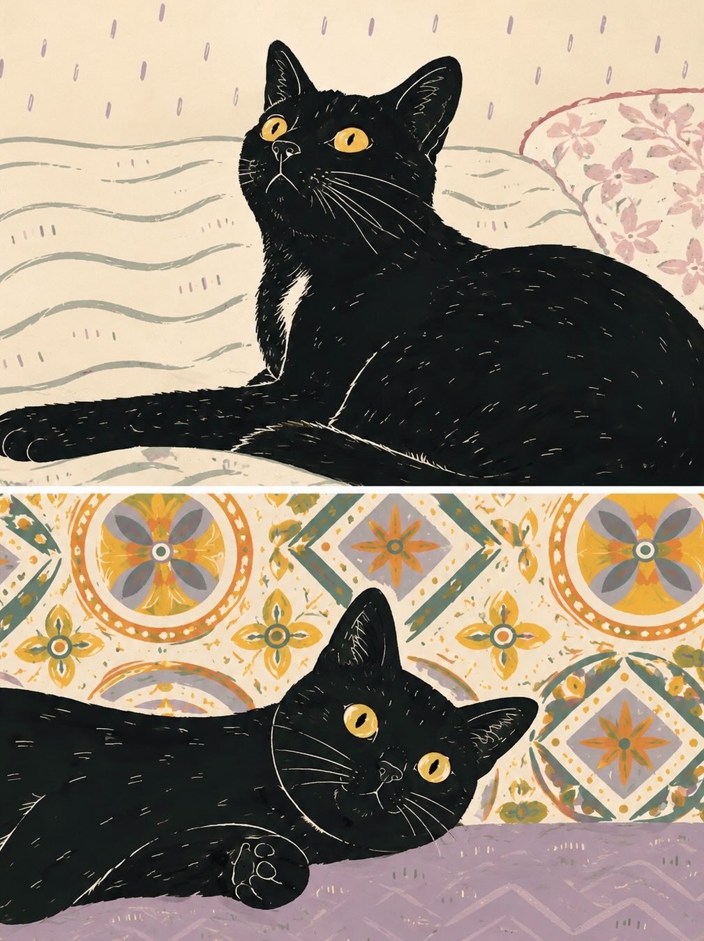 Modern Naïve Illustration Poster