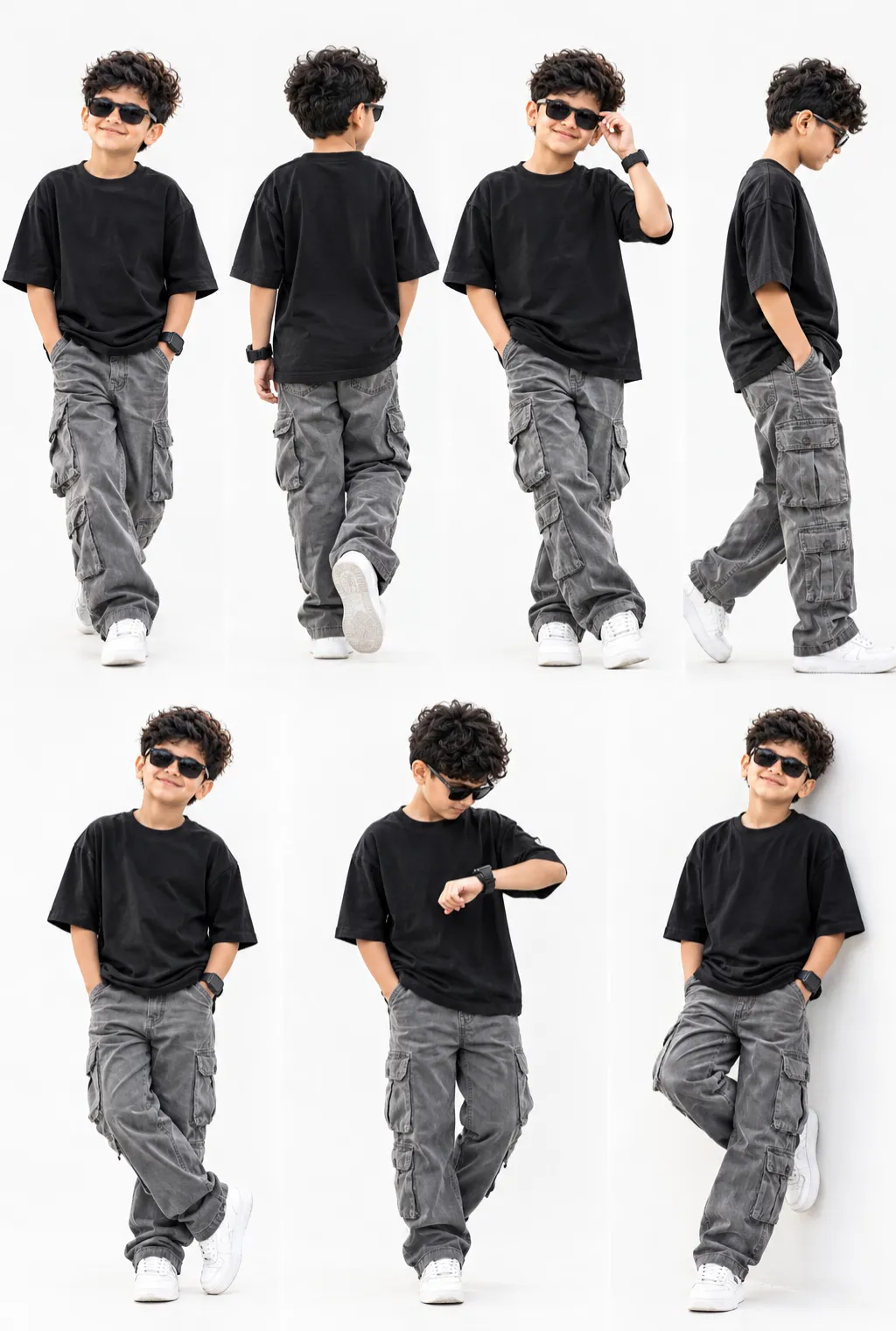 Kids Streetwear Fashion Collage output 1