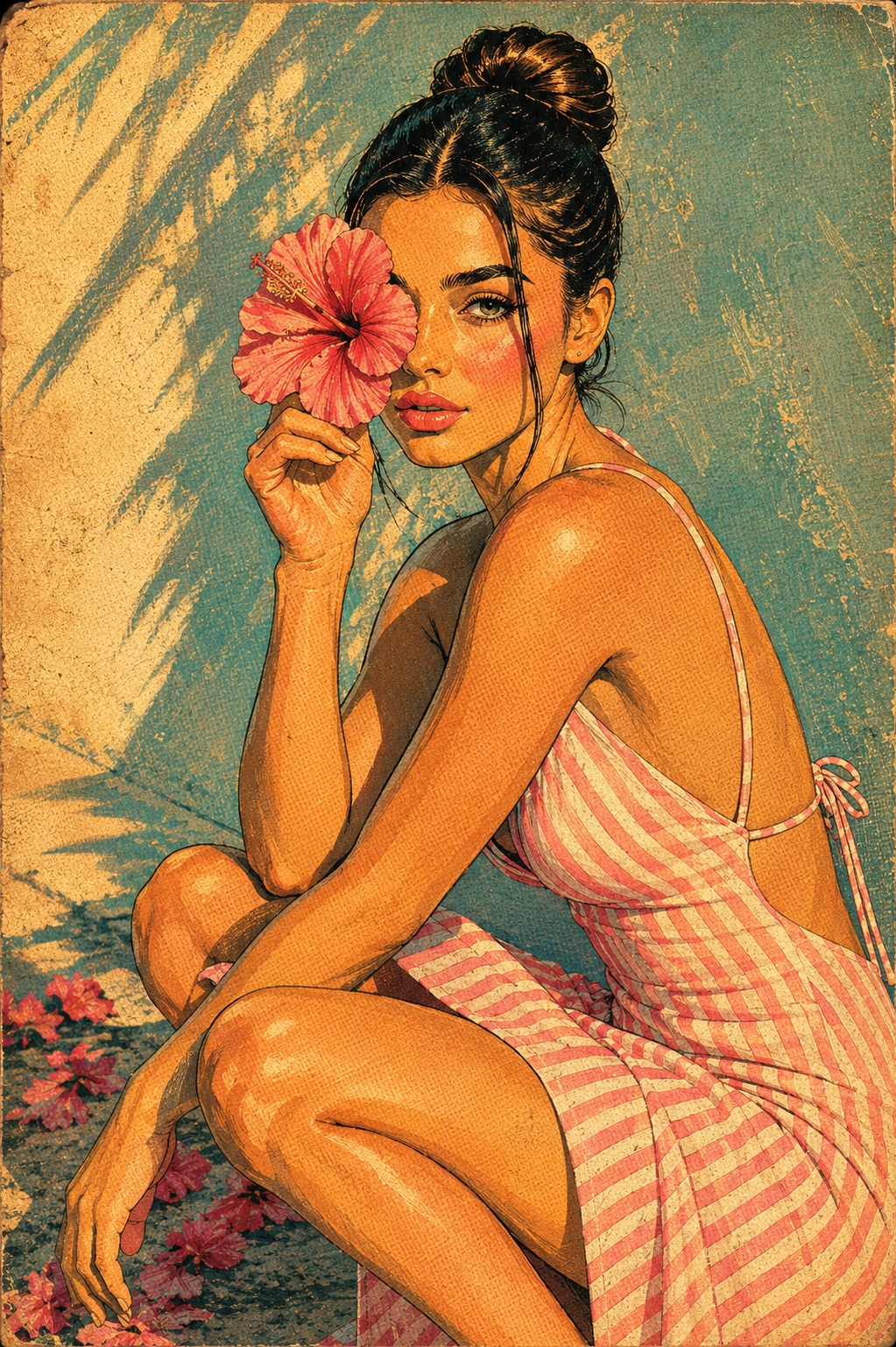 1950s Mid-Century Fashion Illustration Restyle