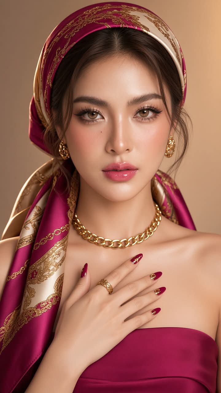 Magenta High-Fashion Beauty Portrait output 7