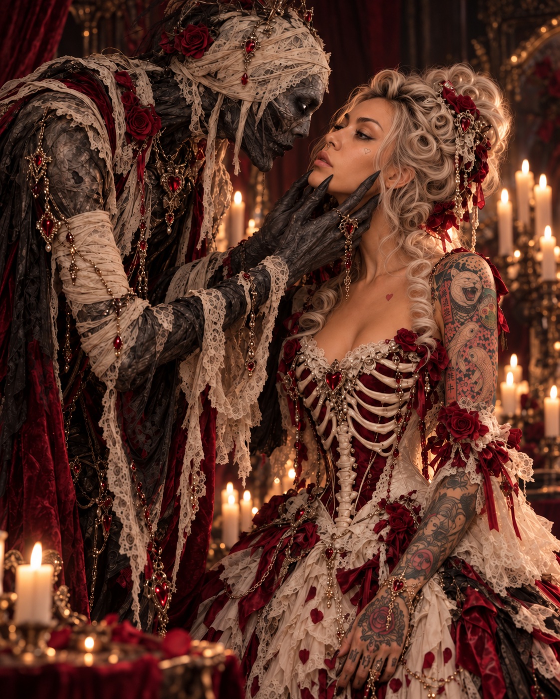 Dark Gothic Romance Fashion Photoshoot output 4