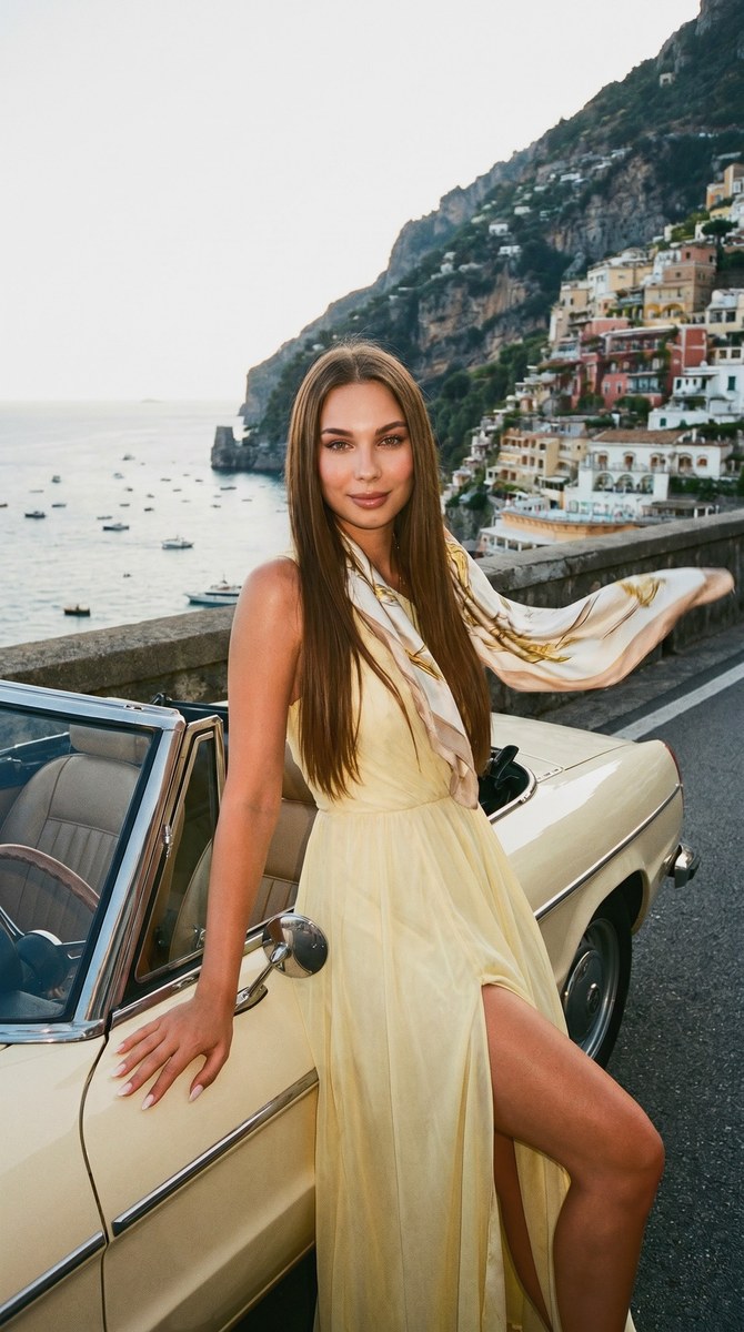 Amalfi Coast Convertible Fashion Portrait output 2