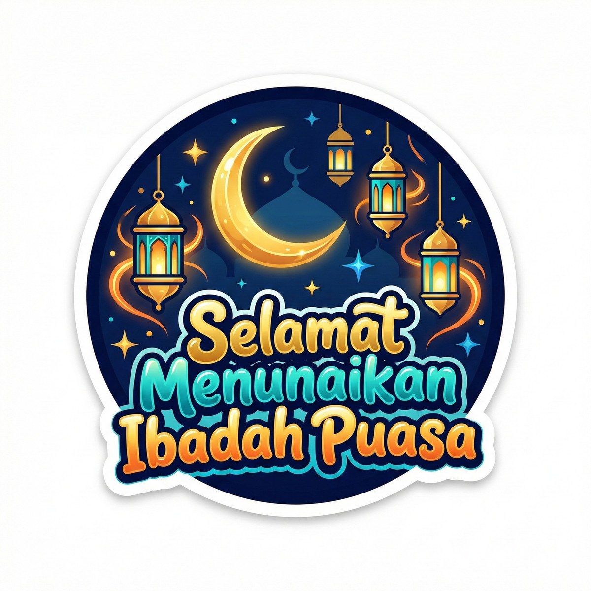 Ramadan-Inspired Flat Vector Logo