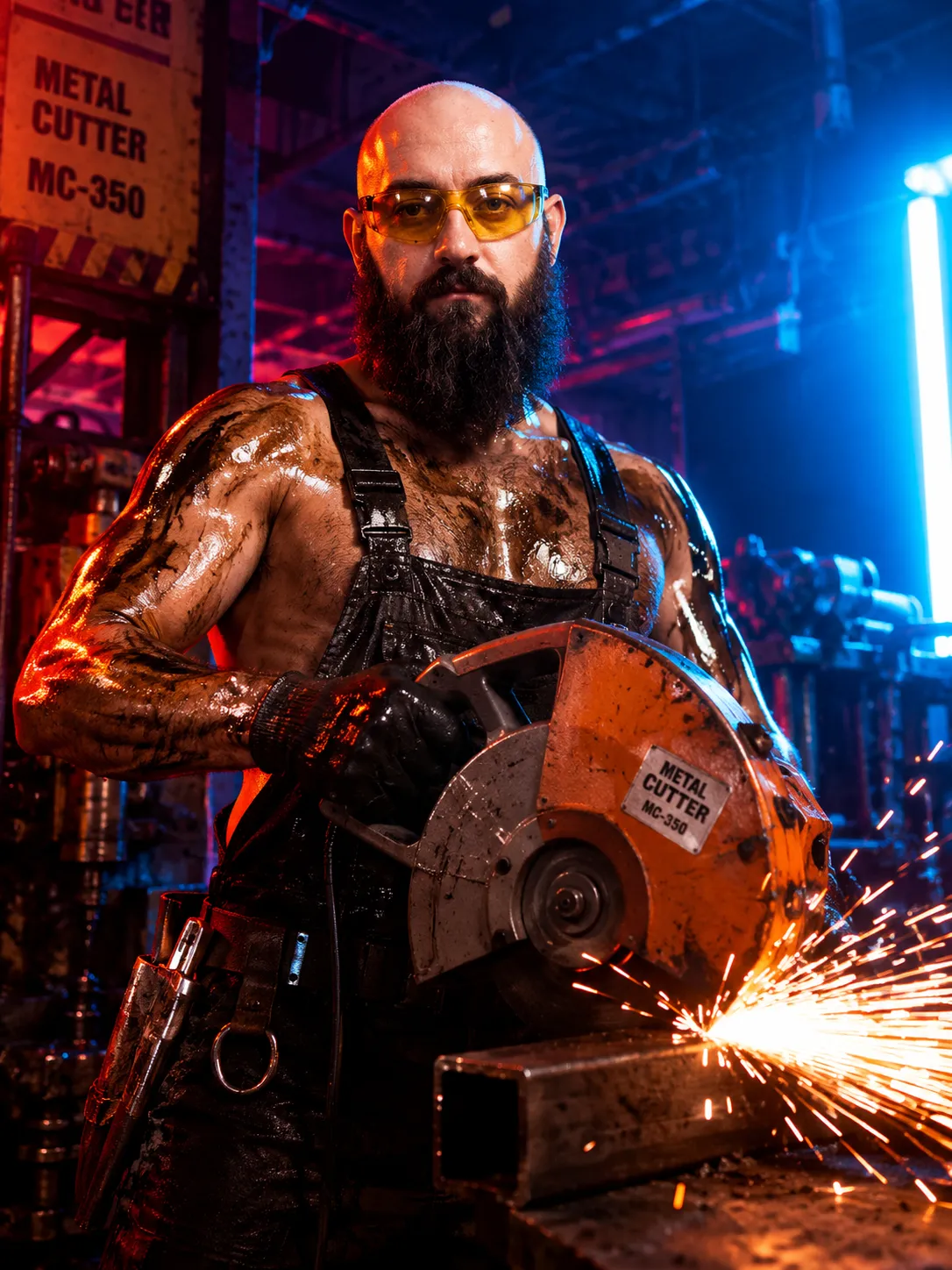 Industrial Fashion Portrait Inspired by “Satisfaction”