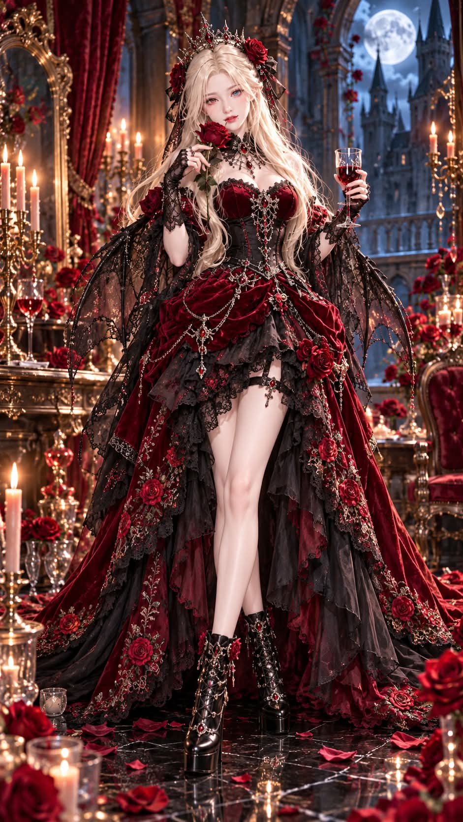 Blood Rose Vampire Princess Doll
