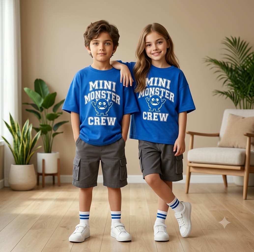 Photorealistic Kids’ Streetwear Portrait