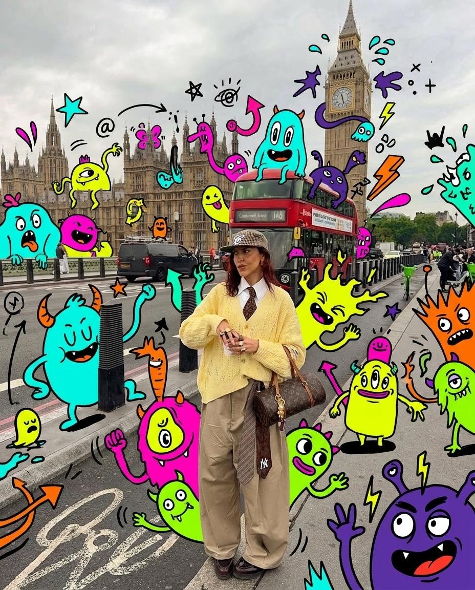 Graffiti Creature Invasion Photo Composite output 5