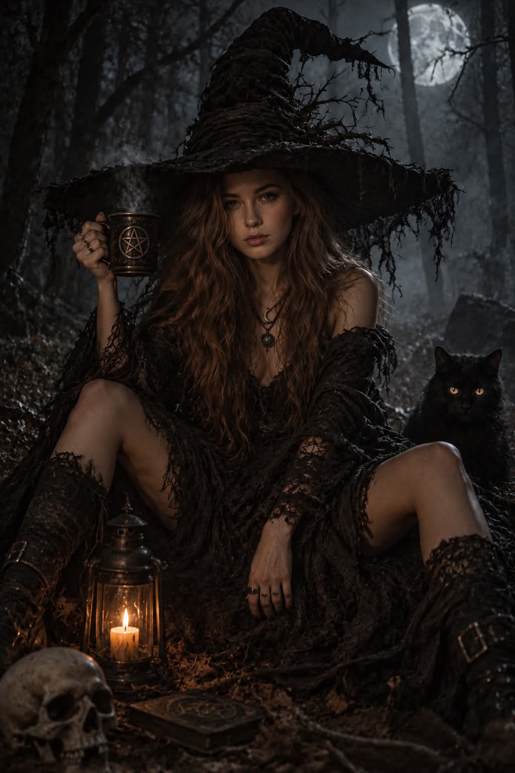 Witch in a Moonlit Forest output 2