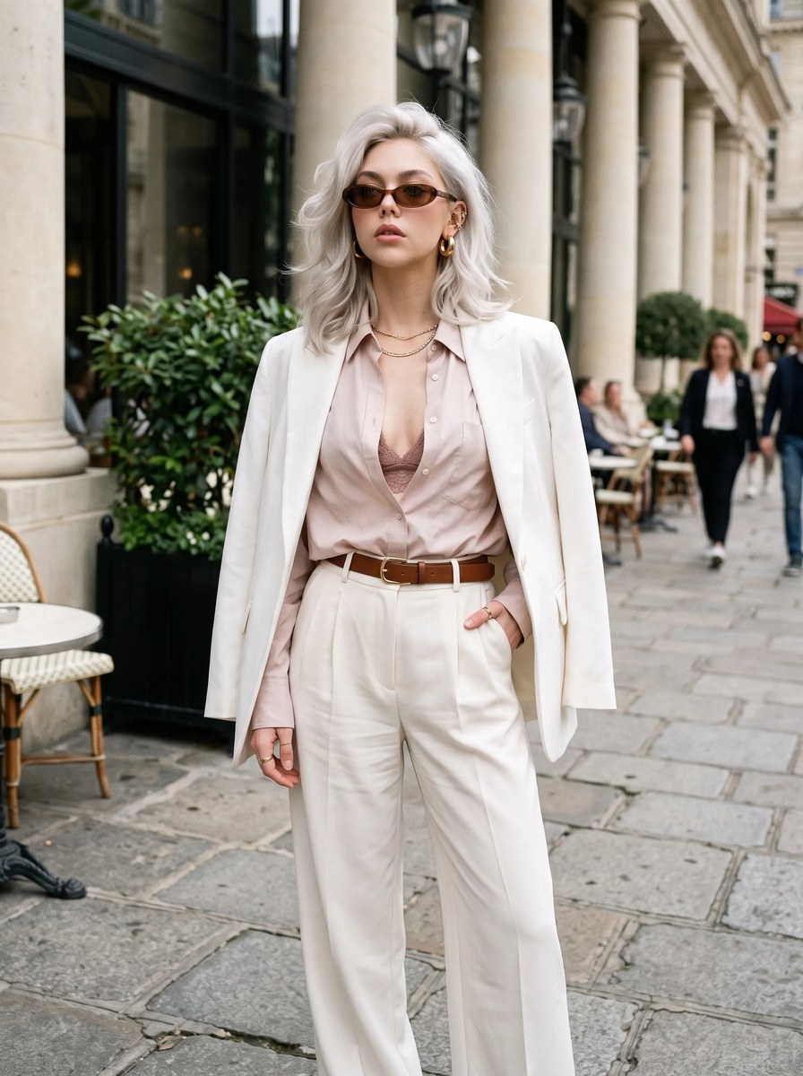 Luxury European Café Fashion Editorial