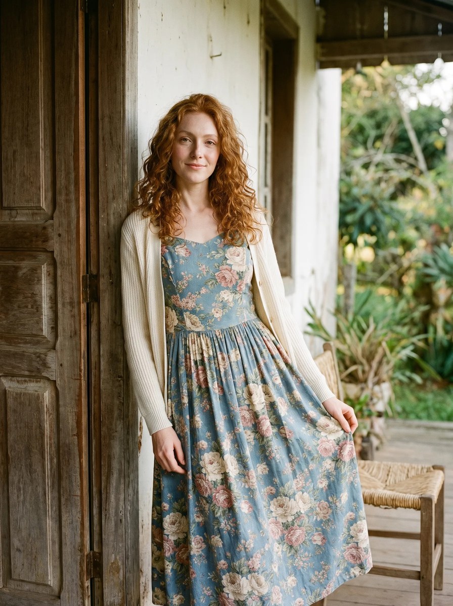 Vintage Floral Fashion Editorial in the Southern Brazilian Countryside output 2