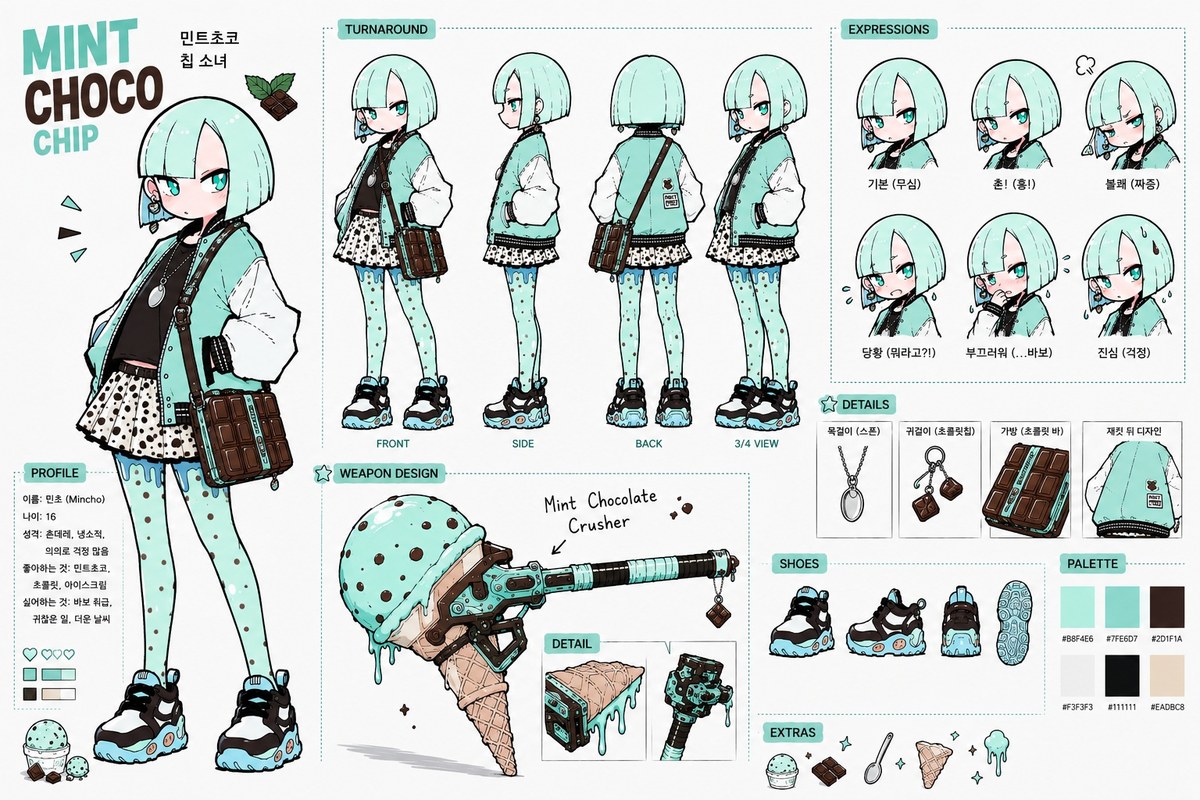 Strawberry and Mint Choco Anime Scene output 2