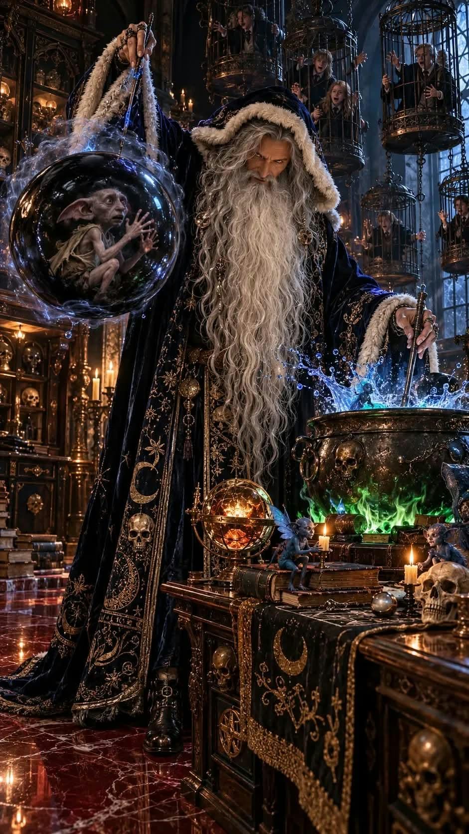 Dark Albus Dumbledore 3D Horror Portrait