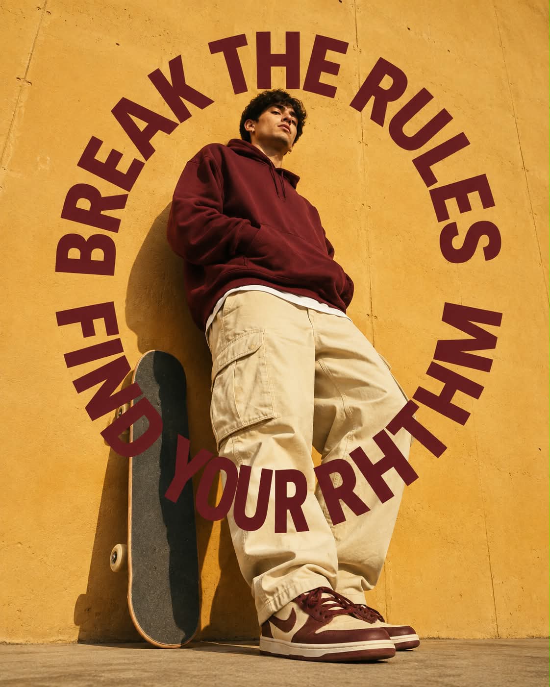 Editorial Fashion Campaign with Circular Typography output 6