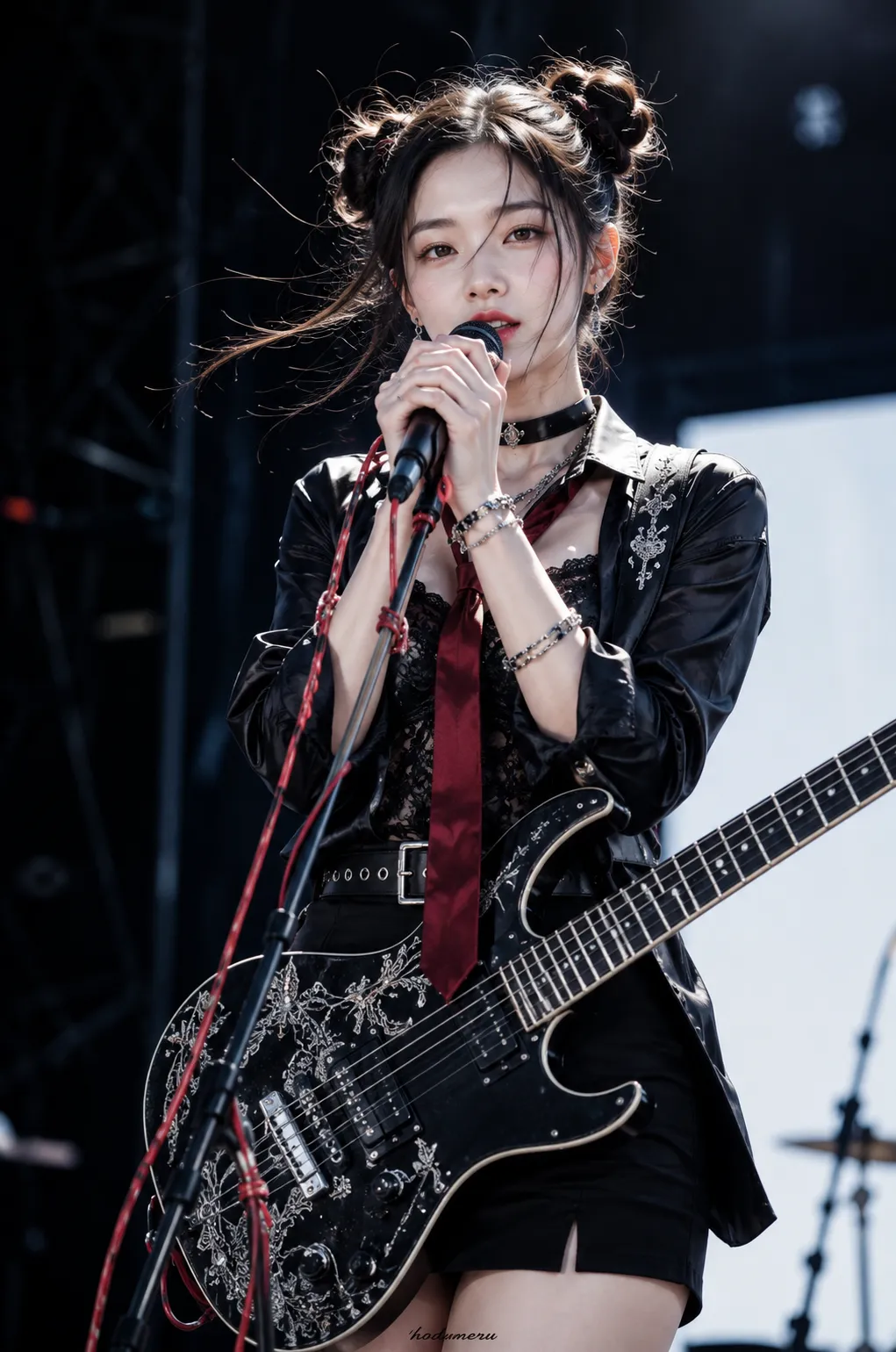 Rock Star Performing on Stage output 1
