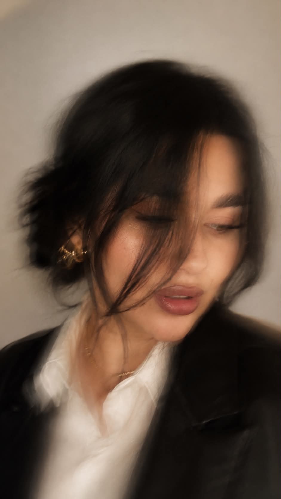 Cinematic Motion-Blur Fashion Portrait