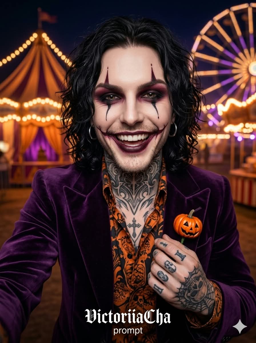Gothic Halloween Carnival Selfie output 6