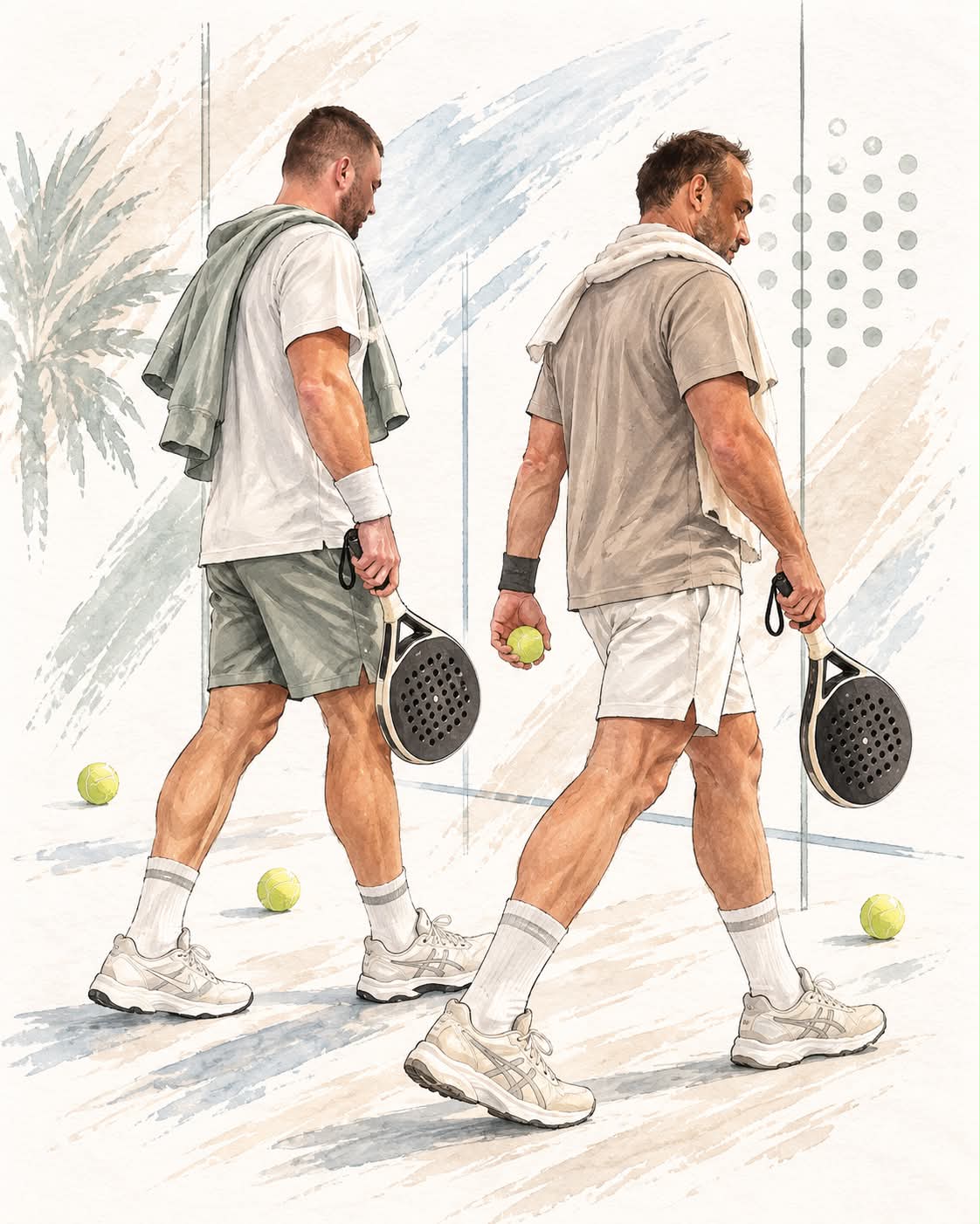 Luxury Padel Fashion Illustration output 2