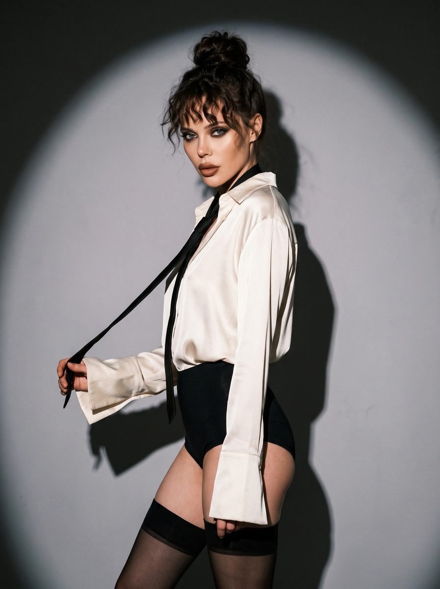 1990s Vogue-Inspired Satin Fashion Editorial output 1