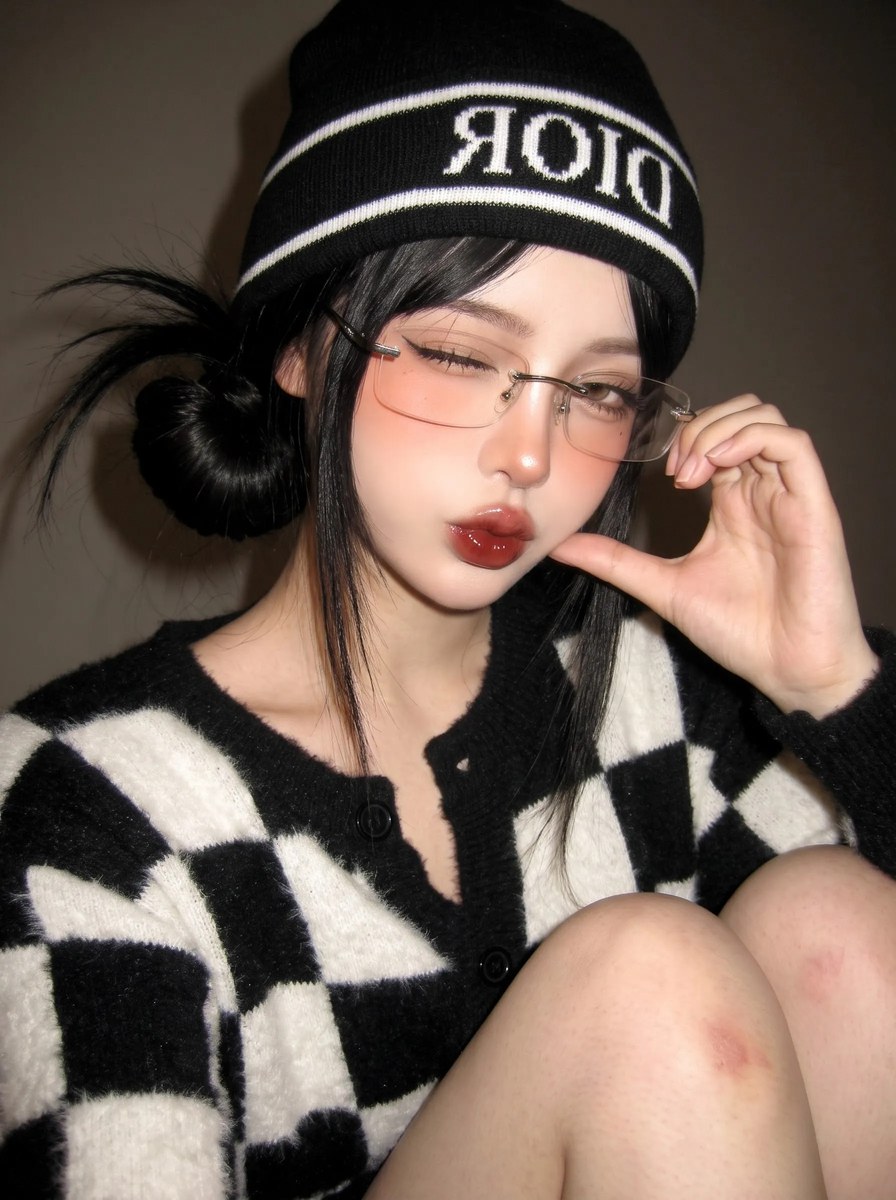 Y2K Direct-Flash Selfie with Faithful Face Identity output 2