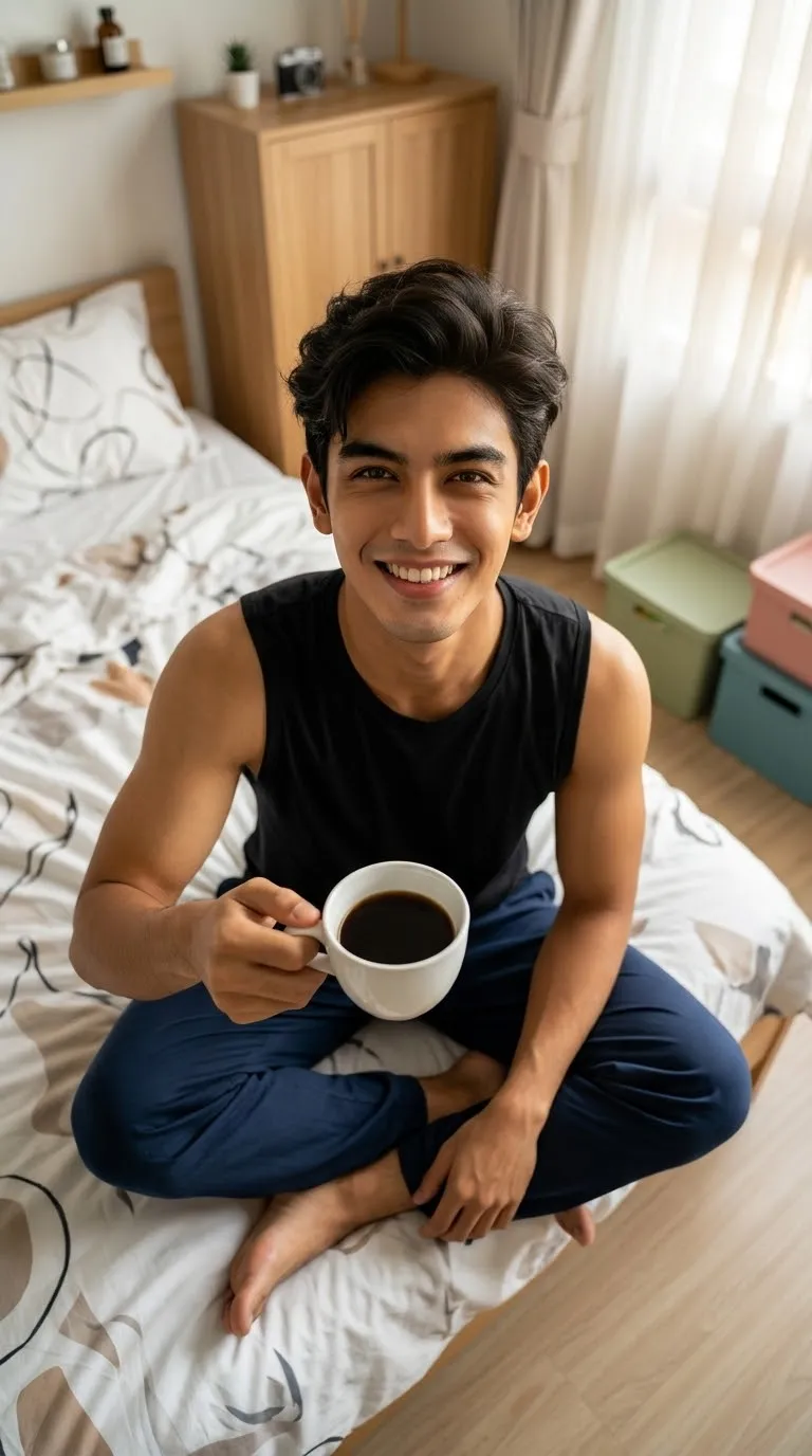 Cozy Morning Coffee Portrait output 2
