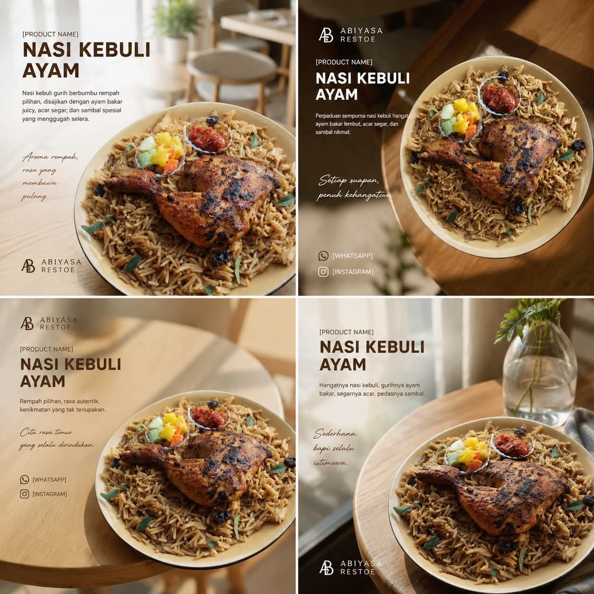 Minimalist Café Product Photography Grid output 5