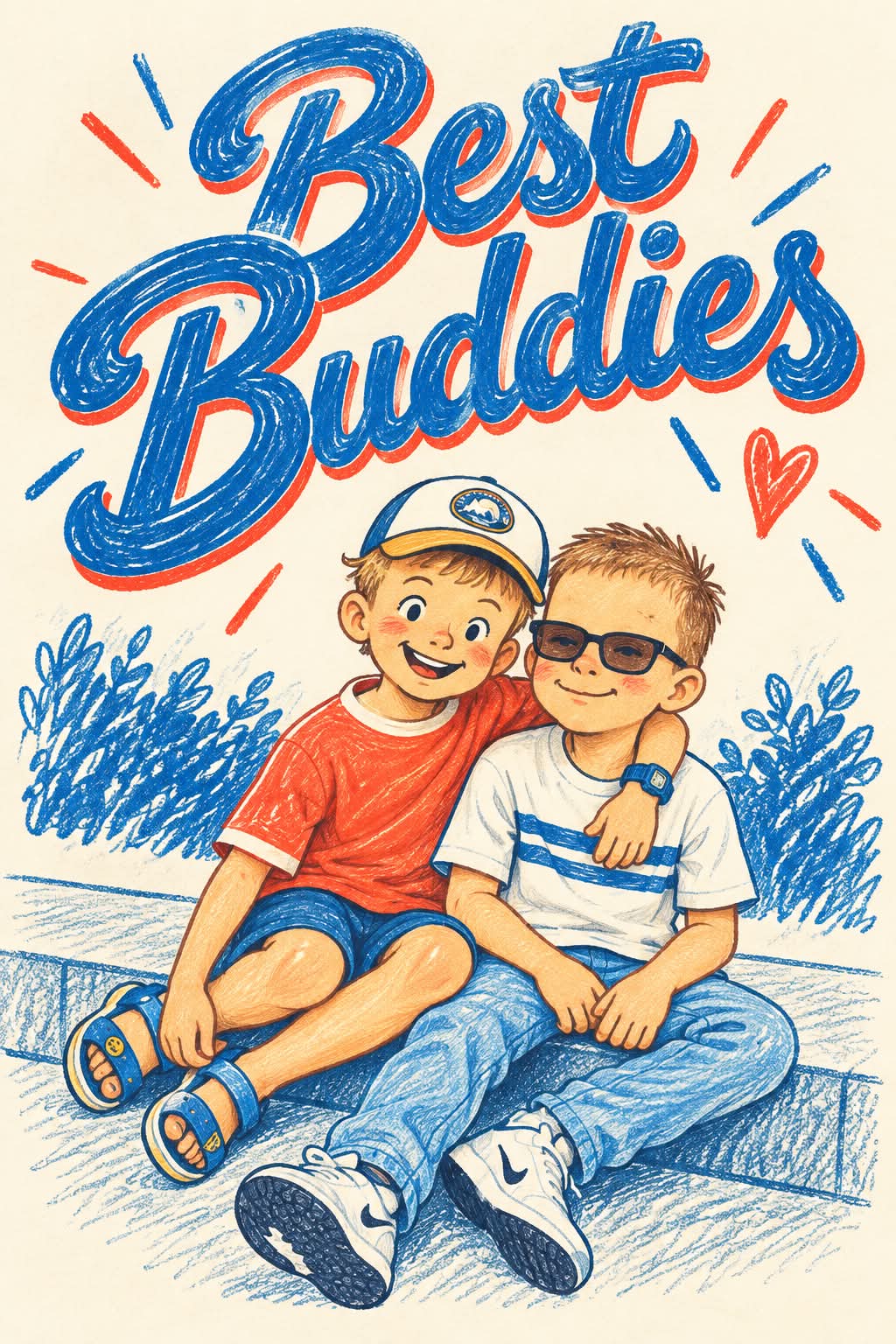 Retro Colored-Pencil Poster from a Photo output 6