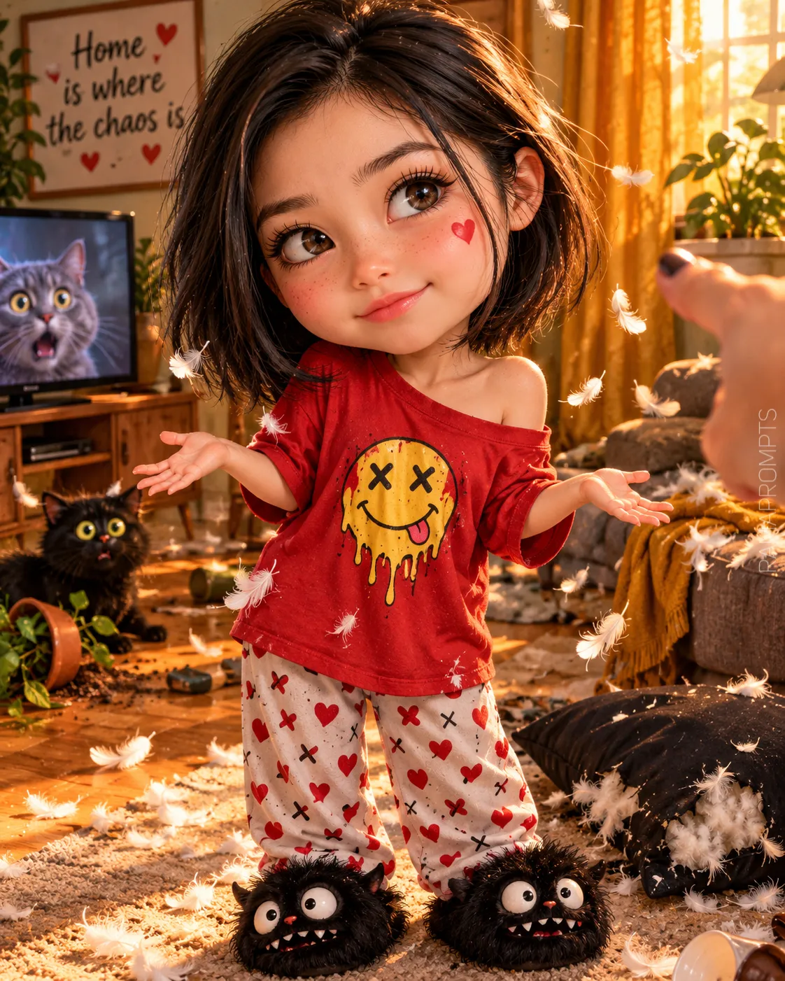 Whimsical 3D Chibi Chaos Caricature output 2