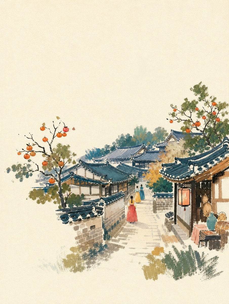 Minimal Hand-Painted Landmark Illustration output 2