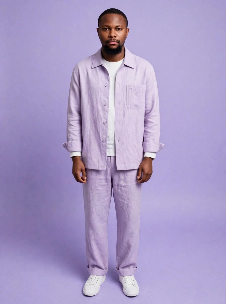 Pastel Lilac Tailored Fashion Editorial output 2