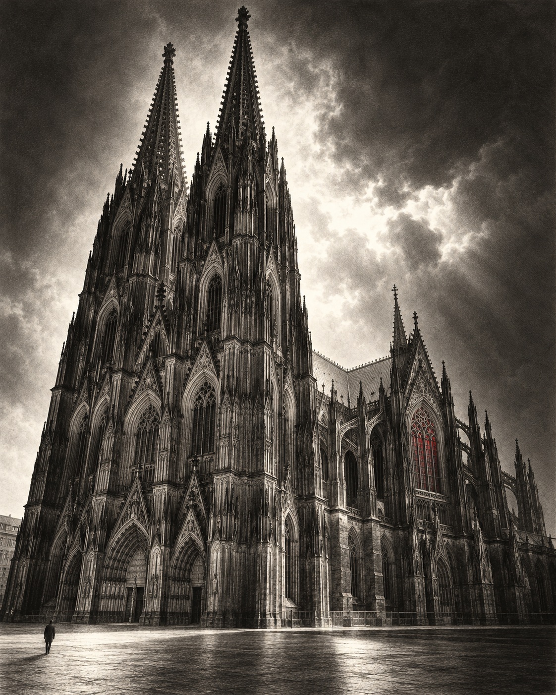 City Landmark Mezzotint Print output 3
