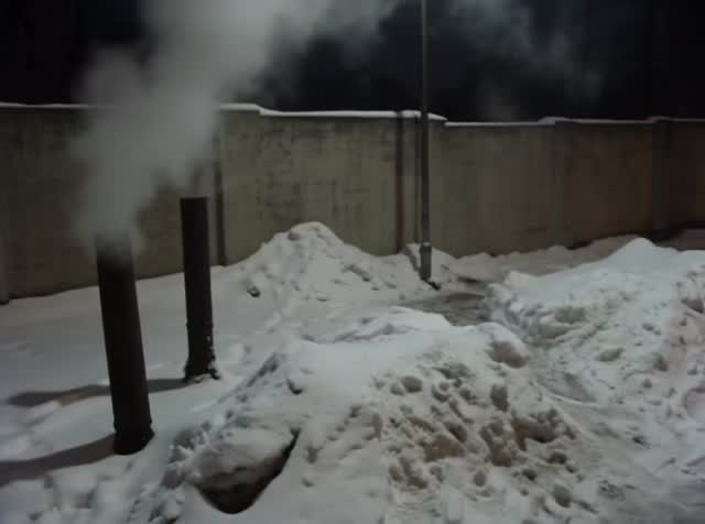 Cold Winter Tram Stop — Early-2000s DV Camcorder Footage